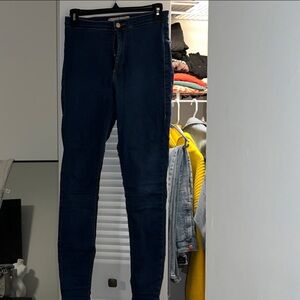 Topshop Dark Blue Women's Jeans